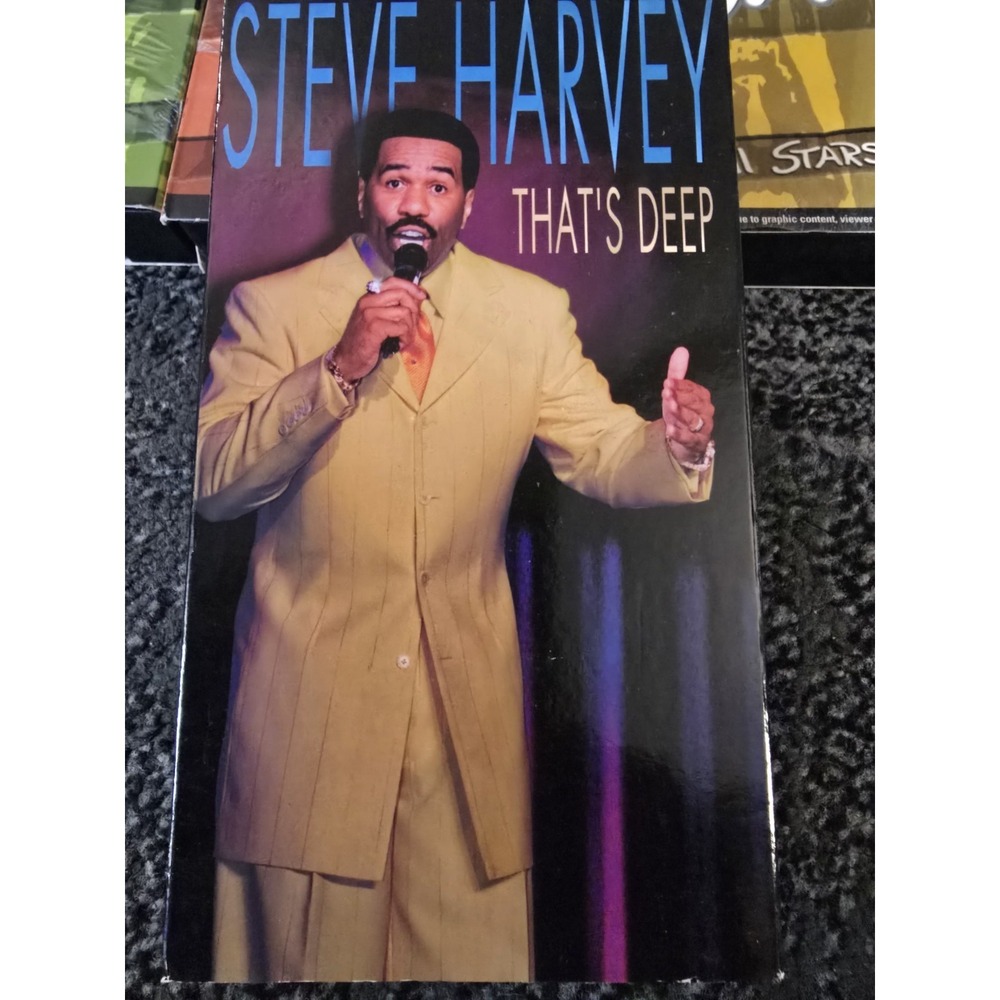 Steve Harvey "That's Deep" Stand-up Comedy 2001 VHS Used (Very Rare)